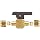 Parker 4A-PR4-VT-B Brass Plug Valve, 1/4" A-Lok Compression Fitting