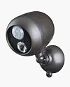 LED Spotlight with Motion Sensor - Wireless (Brown) (3.5"H x 4.5"W x 6.6"D)