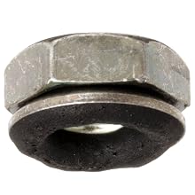 Carbon Steel 1050 Bartite Sealing Nut with 0.406" OD Conical Washer