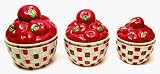 Apple Basket 3pc Ceramic Canister Set