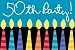 Great Birthday Invitation Z-Fold, 50Th (6pks Case)