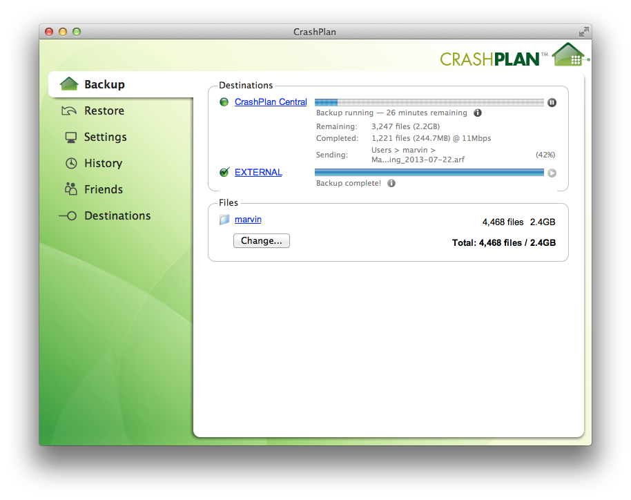 Amazon.com: CrashPlan for Home - Unlimited Online Backup - 1 User ...