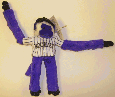 Buy Colorado Rockies MLB Rally Baby Monkey by Sports Memorabilia LLC