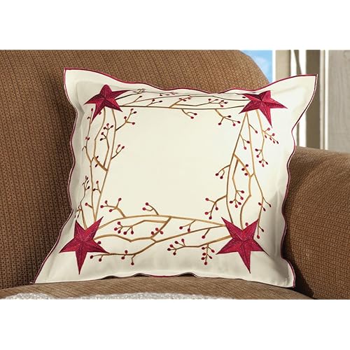 Primitive Country Star Pillow Cover