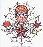 Spider-Man - Retro Tattoo Style Amazing Spiderman Logo - Sticker / Decal with Clear Background