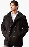 Black US Navy Type Wool Peacoat