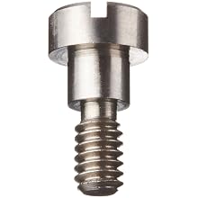 Passivated 303 Stainless Steel Shoulder Screw, Slotted Drive