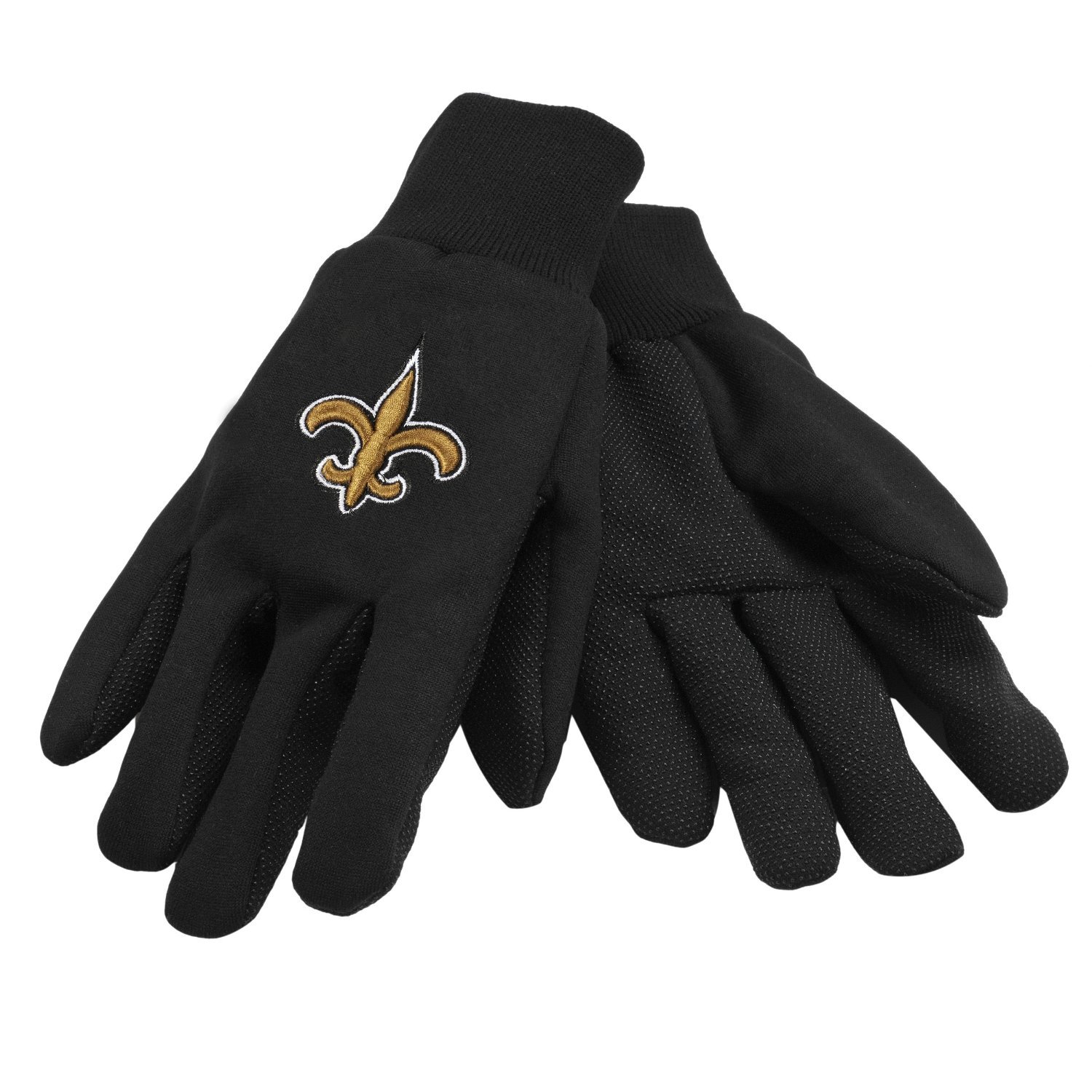 New Orleans Saints Black Team Logo Licensed NFL Sport Utility GlovesN