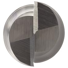 Niagara Cutter C230 Carbide Square Nose End Mills, Inch, Uncoated (Bright) Finish, Roughing and Finishing Cut, 30 Degree Helix, For Use With All Materials