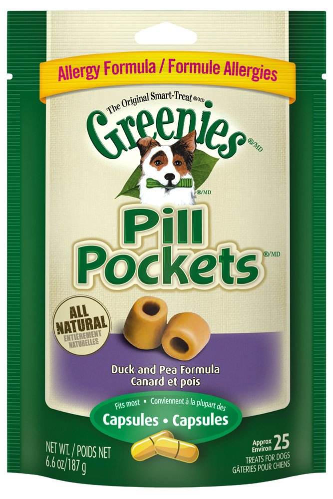 Amazon.com : GREENIES PILL POCKETS Allergy Formula Dog Treats Duck ...