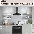 Beaufan 2 PCS WB02X24872 Range Hood Grease Filter 