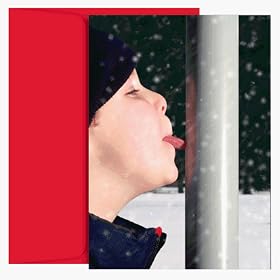 Child with Flag Pole Holiday Cards