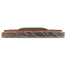 Norton R822 High Density Abrasive Flap Disc, Type 27, Threaded Hole, Fiberglass Backing, Zirconia Alumina