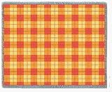 Mango Plaid Throw - 70 x 53 Blanket/Throw