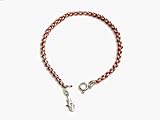 KABBALAH RED STRING BRACELET STERLING SILVER WITH HAMSA