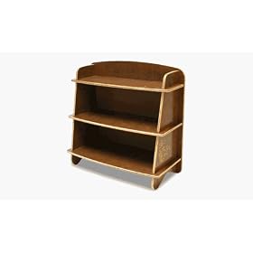 Eco-friendly Kid's Big Kahuna Bookcase - Surfin Kids Cocoa Finish by Ecotots