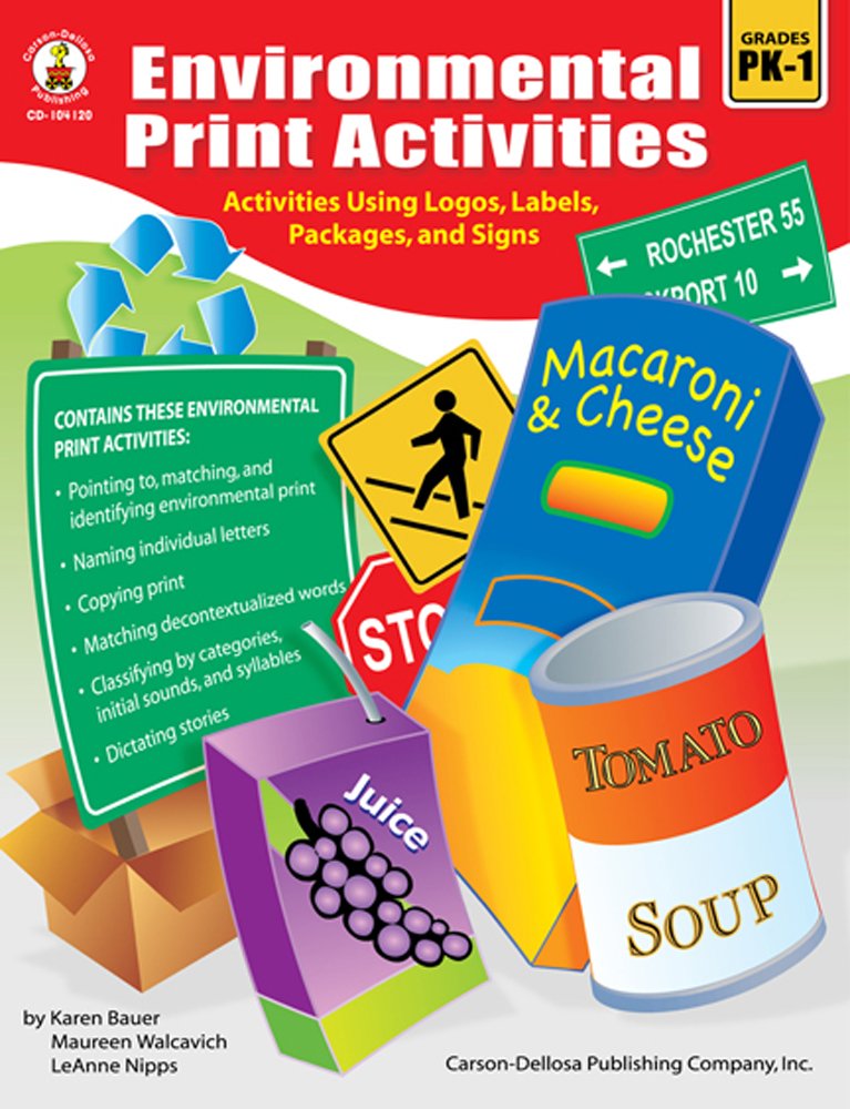 Environmental Print Activities, Grades PK - 1: Maureen Walcavich ...