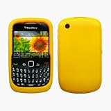 Cbus Wireless Yellow Silicone Case / Skin / Cover for RIM BlackBerry Curve  ....