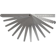 Starrett 245M Engineer's Combination Taper, Wire, And Thickness Gage, 12.7mm Width, 120mm Length