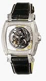 Invicta 2906 Sapphire Ghost Skeleton Diamond Alligator Strap Mens Watch