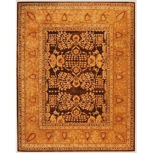 Taj Mahal TJM107A Brown Gold Oriental Rug Size: 2'6 x 12' Runner