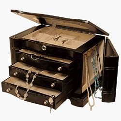 Extravagant Grand Java Mele Jewelry Box With Three Drawers