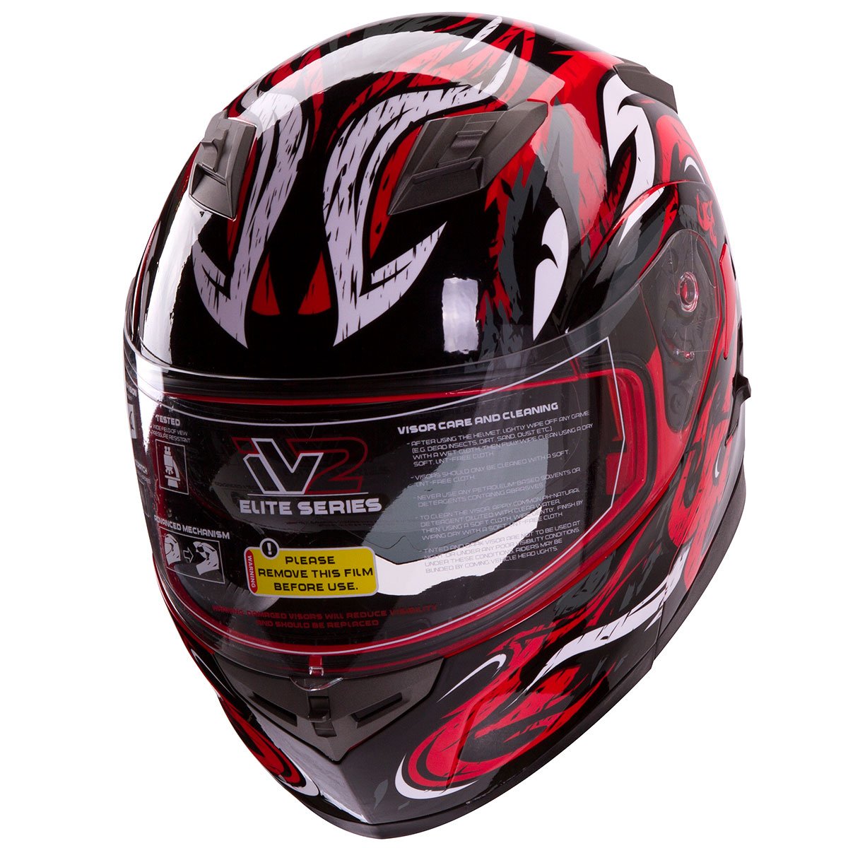 VIPER Modular Dual Visor Motorcycle / Snowmobile Helmet DOT Approved (IV2 Model