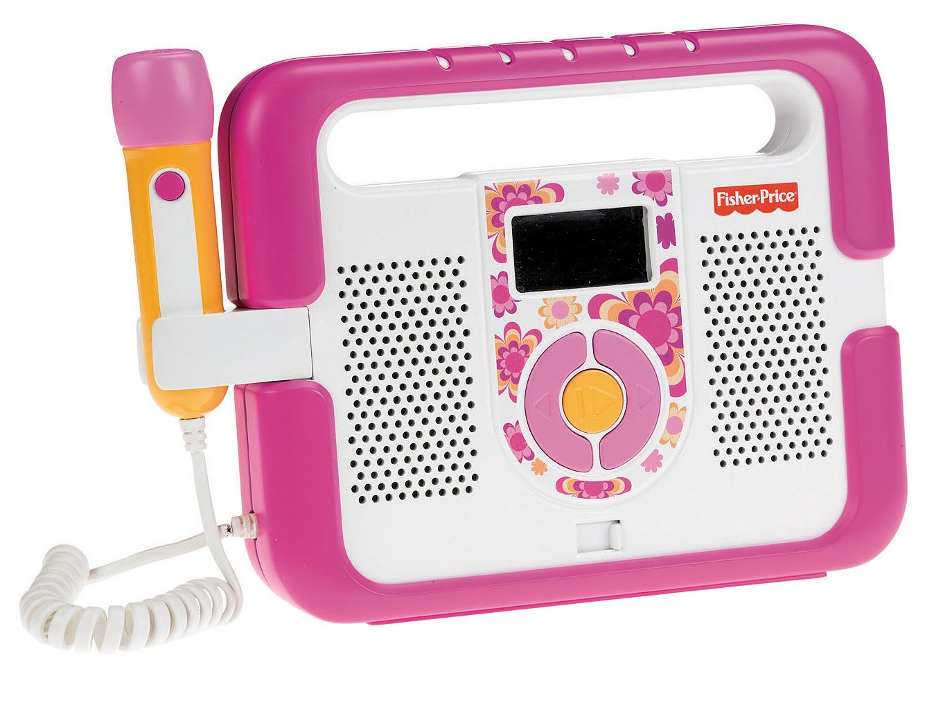 FisherPrice KidTough Music Player with Microphone Pink MP3 Sing A