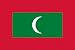 Maldives Flag Acrylic Fridge Magnet 7.5 X 5cm