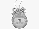 American University - Round Bulb Pewter Ornament - Laser Engraved
