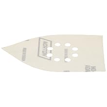 Norton Hook-and-Loop Iron Shaped Sandpaper Sheet for Black & Decker Sandstorm, Mega Mouse, Multi-Sander, Aluminum Oxide