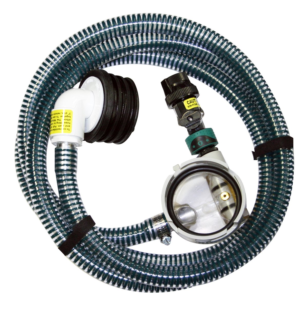 RV Sewer Hose Pump Macerator System Cleaner Kit Portable Waste Tank