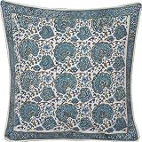 ShalinCraft Throw Pillow Covers Asian Influence Indian Style Cotton Block Print Square 24x24 Inches (jcb001a)