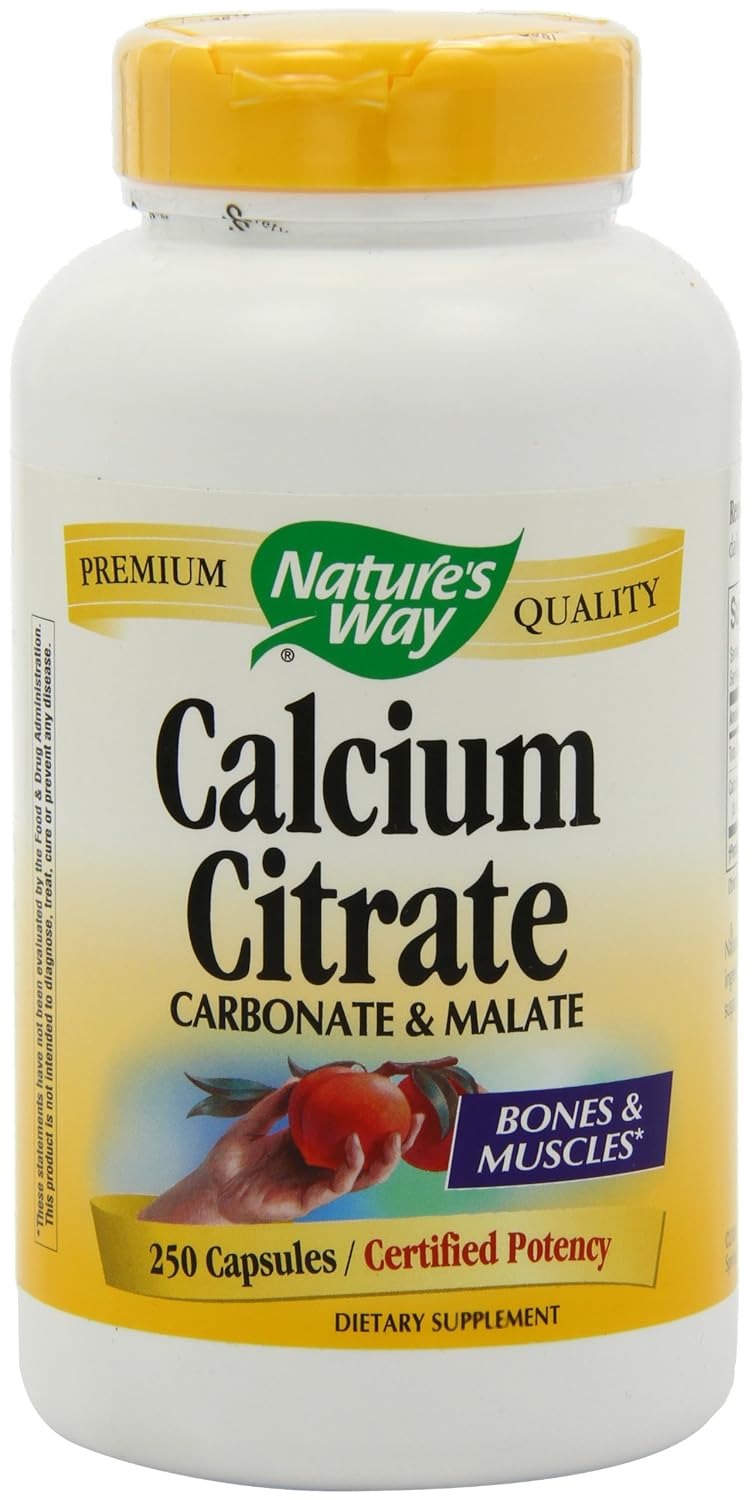 3pk Nature's Way Calcium Citrate 750CT. Herbal Supplement Natural