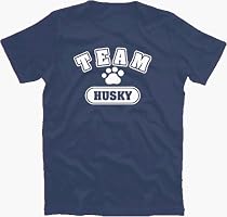 TEAM HUSKY schlittenhund Kinder T-Shirt 104-164