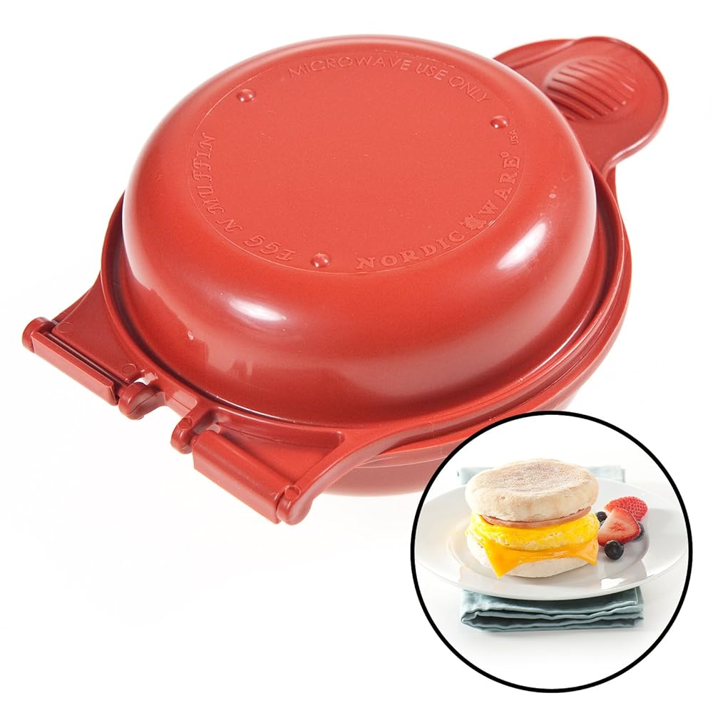 Nordic Ware Microwave Egg Muffin Pan Breakfast Sandwich Kitchen Tool