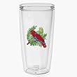Tropical Parrots 16 oz Insulated Beverage Tumbler, Clear