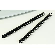Fellowes Plastic Comb Bindings, 1 Inch, 200-Sheet Capacity, Black, 10 per Pack (52383)