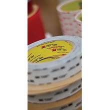 3M 4941 VHB Double-Sided Acrylic Foam Tape, 45 mil, 0.5" x 5 Yards (Dark Grey)