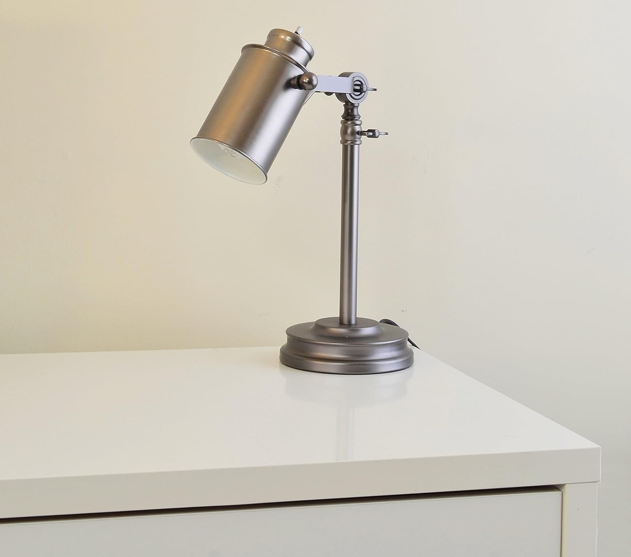 Light Accents Desk Lamp Antique Style Metal, Desk Light (Aged Pewter)