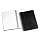 TOPS Black Leatherette Notebook, College Rule, 8.25 x 11.75 Inches, White, 96 Sheets per Pad (25430)