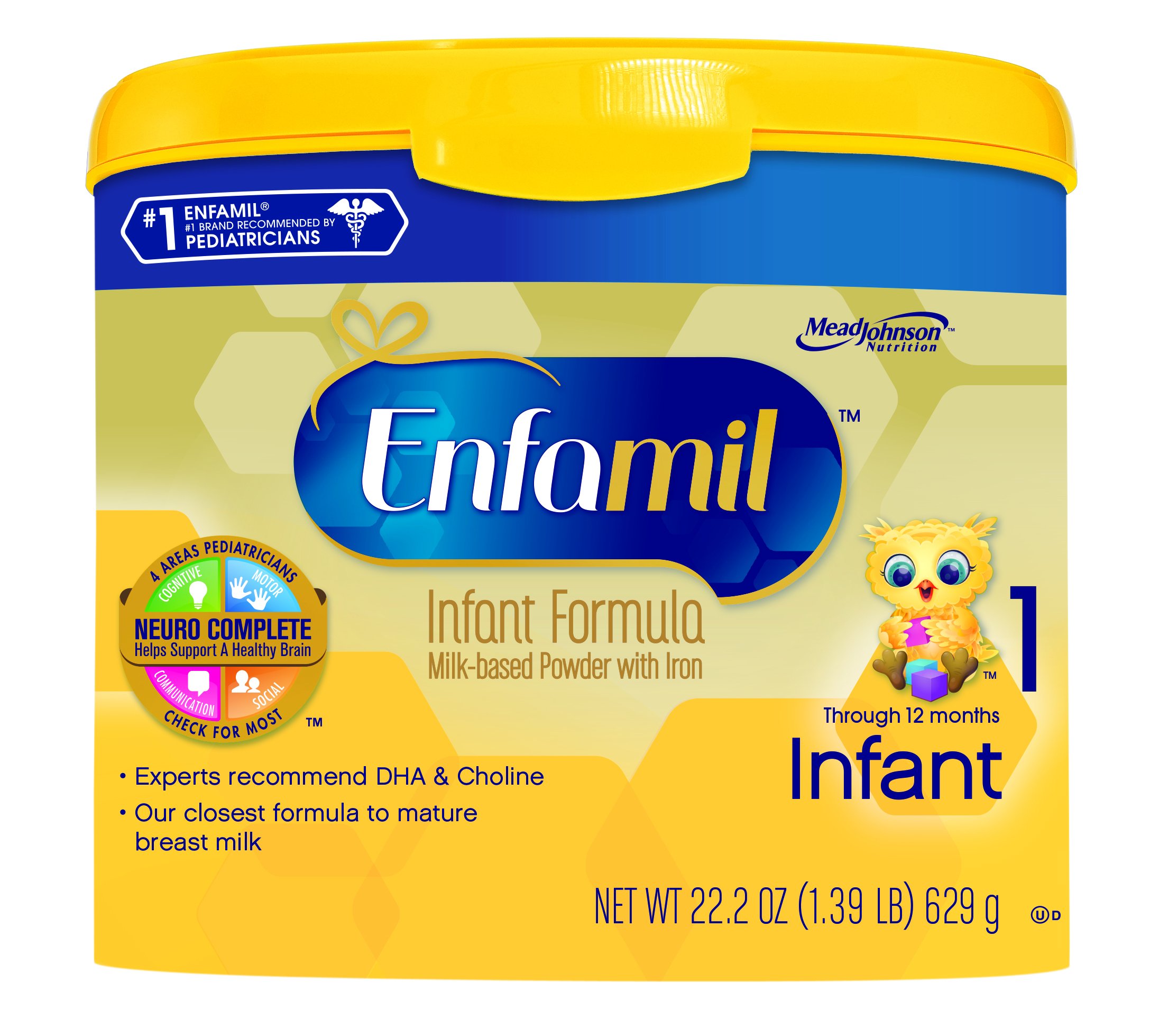 Galleon Enfamil Infant Baby Formula 22.2 Oz Powder In Reusable Tub