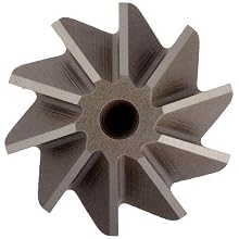 Niagara Cutter CH126 Single Angle Shank Type Chamfering Cutter, High Speed Steel, Uncoated (Bright), Weldon Shank, 45 Degree Angle, 1" Cutter Diameter, 10 Tooth, 5/16" Width