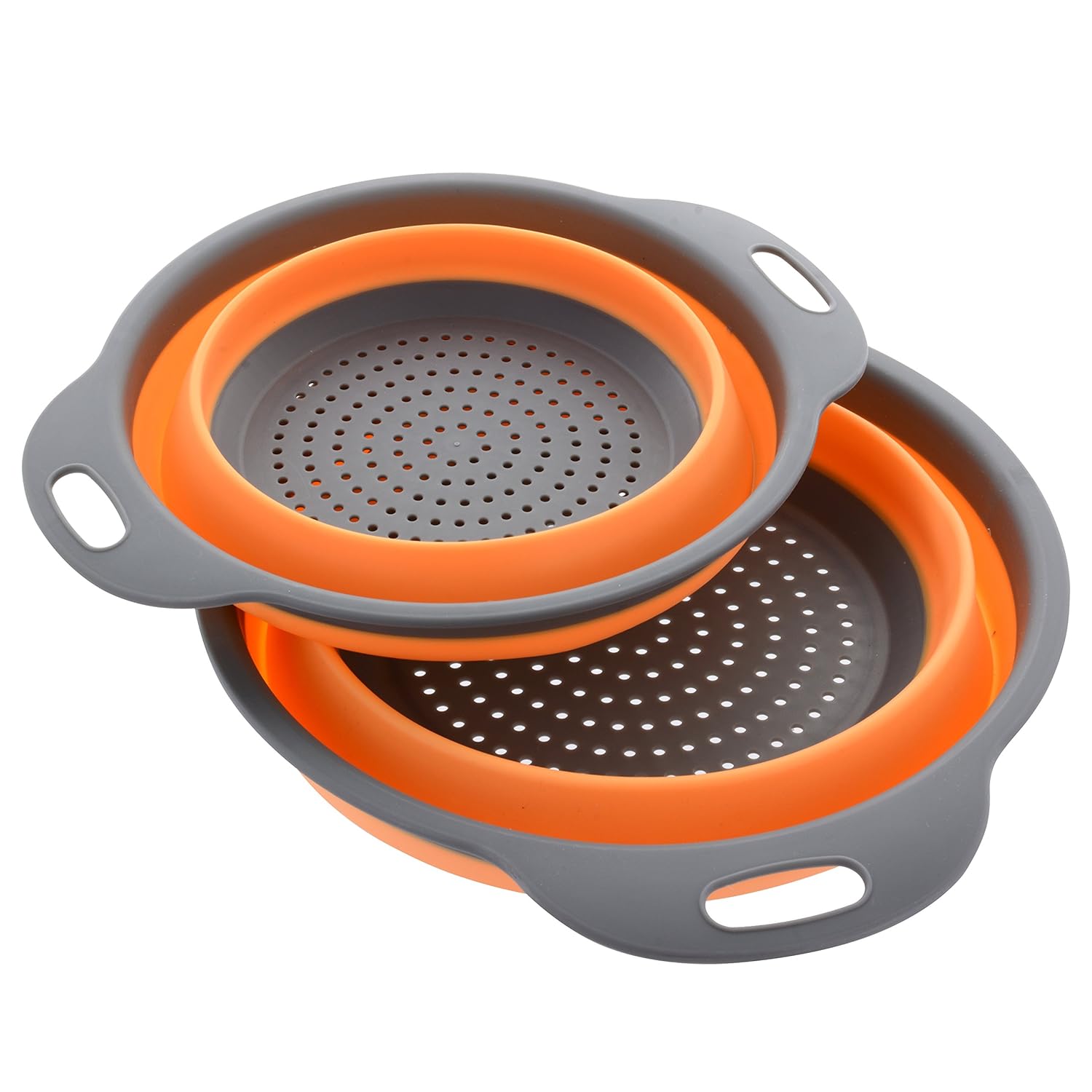 Kitchen Maestro Collapsible Silicone Colander/Strainer. Includes 2 Sizes 8 and 9.5 inch.
Kitchen Maestro Collapsible Silicone Colander/Strainer. Includes 2 Sizes 8 and 9.5 inch.