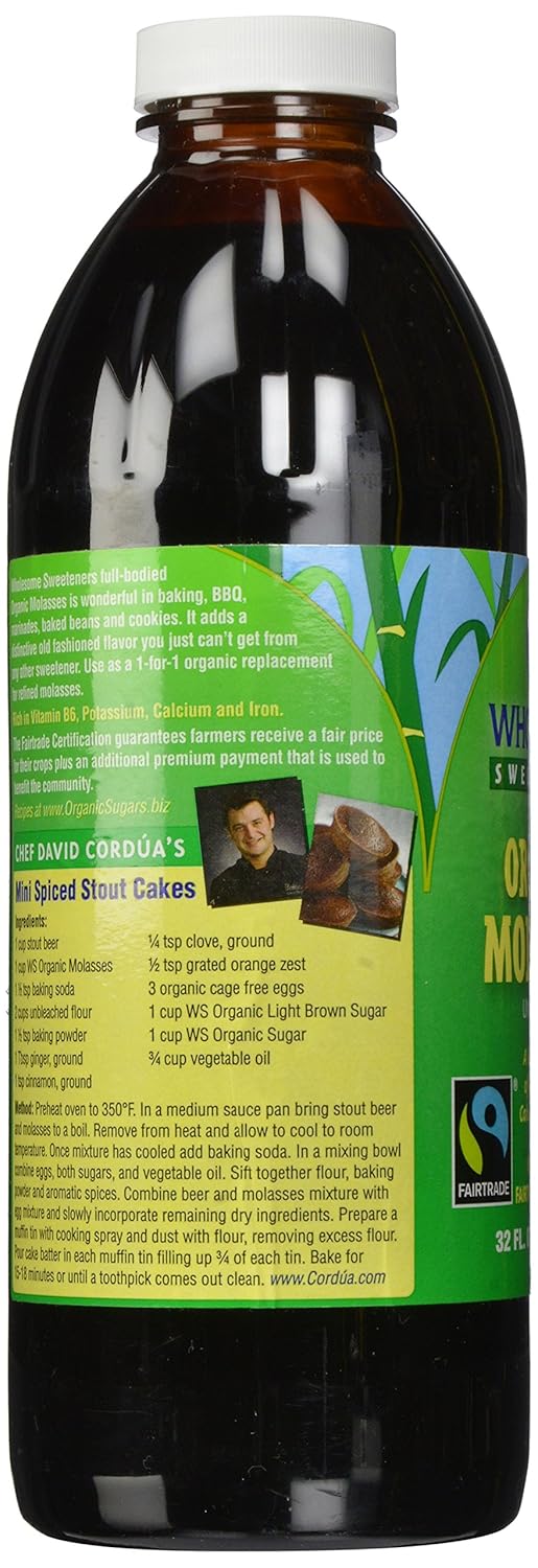 Amazon.com : Wholesome Sweeteners - Organic Molasses Unsulphured ...