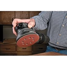 PORTER-CABLE 394 5-Inch Low-Profile Random-Orbit Sander with Dust Collection and Pressure-Sensitive Adhesive Pad