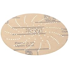 3M Clean Sanding Disc 216U, A Weight Paper, Hook and Loop Attachment, Aluminum Oxide, 5" Diameter, P220 Grit (Pack of 100)