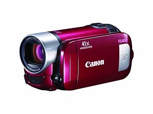 Canon FS400 Flash Memory Camcorder with 41x Advanced Zoom and SDXC Card Slot (Red)
