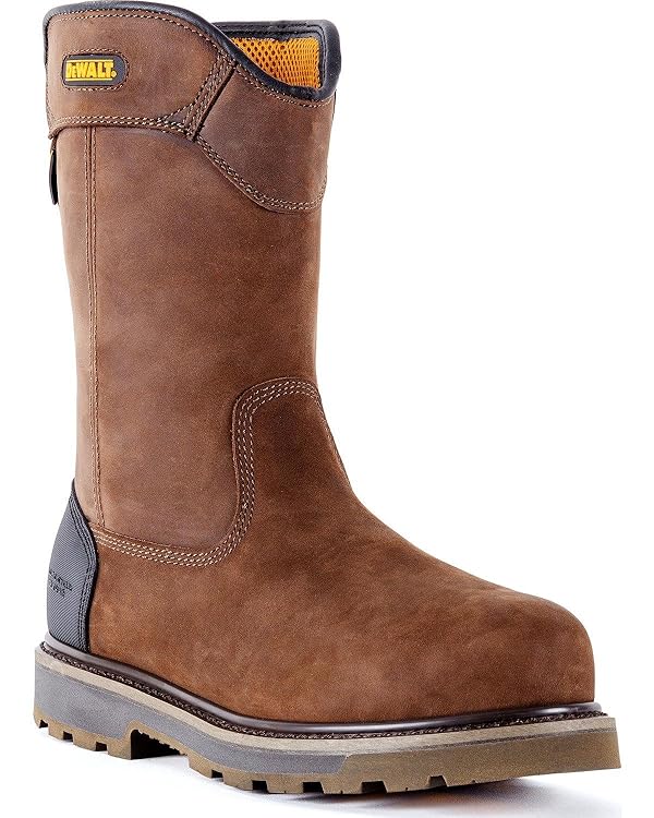 DEWALT Tungsten PullOn Men Dark Brown Leather Puncture Resistant
