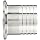 Parker Sanitary Tube Fitting, Stainless Steel 304, Rubber Hose Adapter, 1-1/2" Tube OD x 1-1/2" Hose ID